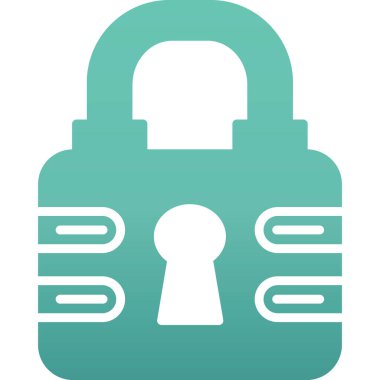 asma kilit ikon vektör çizimi