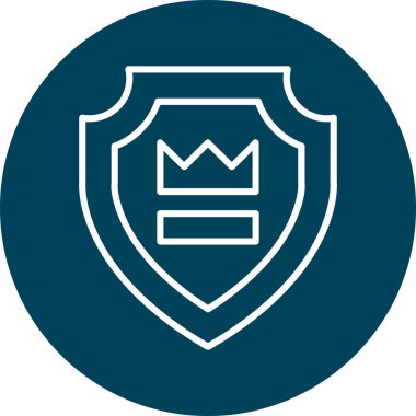 kalkan ikon vektör illüstrasyonu