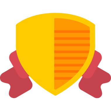 kalkan ikon vektör illüstrasyonu