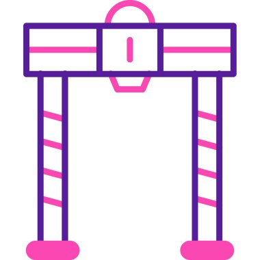 bariyer simgesi vektör illüstrasyonu