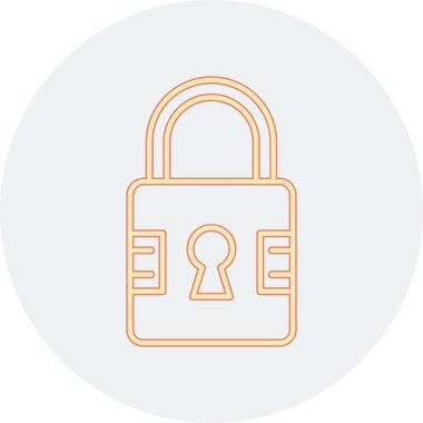 Şeffaf arkaplanda vektör illüstrasyonunu kilitle. Birinci kalite semboller. Konsept ve grafik tasarımı için vuruş simgesi.