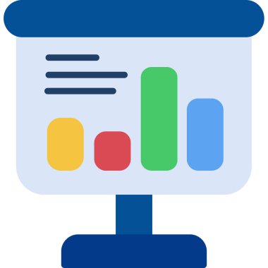 düz biçimli analitik veri grafik simgesi