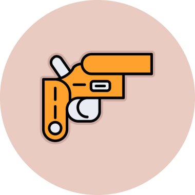 Tabanca. Web simgesi basit illüstrasyon