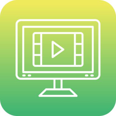 vektör lcd simgesi illüstrasyonu