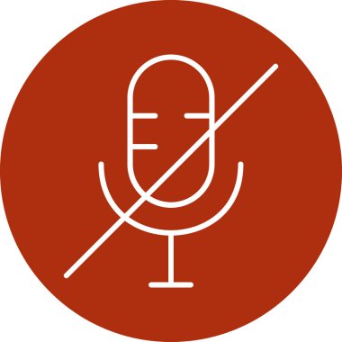 mikrofon simgesi vektör illüstrasyonu