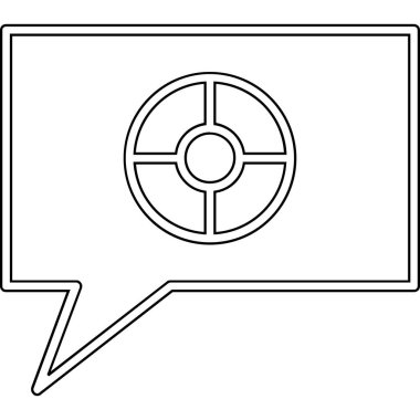 İleti simgesi olan konuşma balonu