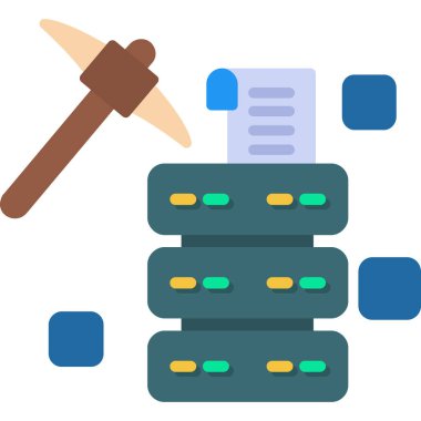 veritabanı sunucu simgesi düz biçimli