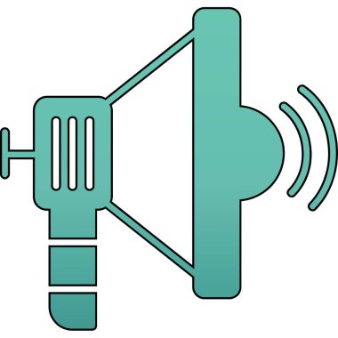 Hoparlör simgesi, vektör illüstrasyonu