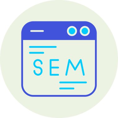 seo modern simgesinin vektör illüstrasyonu