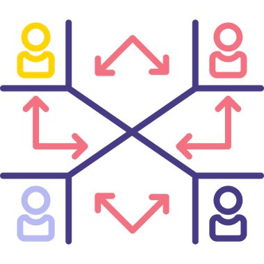 İş simgesinin vektör illüstrasyonu