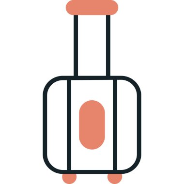 Çanta. Web simgesi basit illüstrasyon