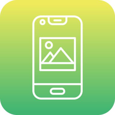 Benzersiz mobil uygulama vektör simgesi