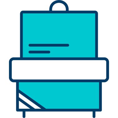 Kitap. Web simgesi basit bir illüstrasyon. okul