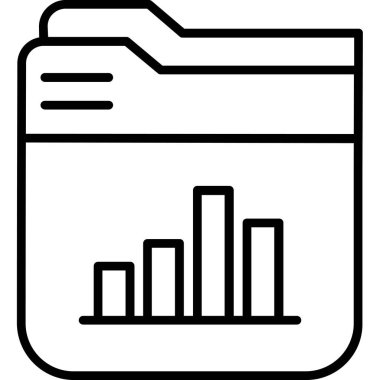 grafik veri tablosu simgesi ana hat biçiminde