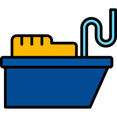 su kovası ikonu vektör illüstrasyonu