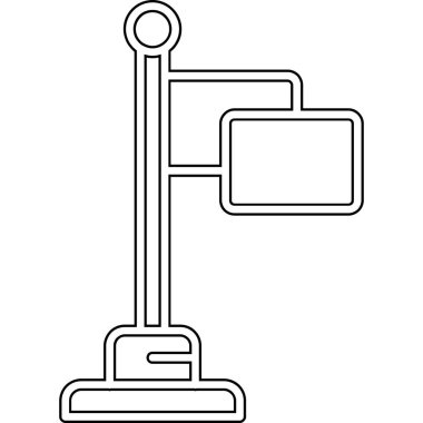 İzole edilmiş tek bir bilgisayar simgesinin vektör çizimi