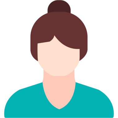 kadın karakter avatar simgesi