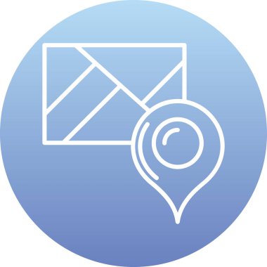 harita pin ikonu vektör illüstrasyonu