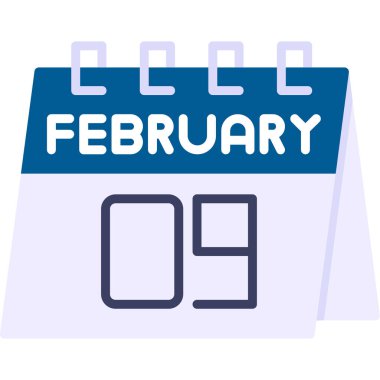 Takvim simgesi tasarımı, vektör illüstrasyonu