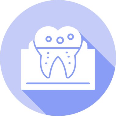 Diş simgesinin vektör illüstrasyonu