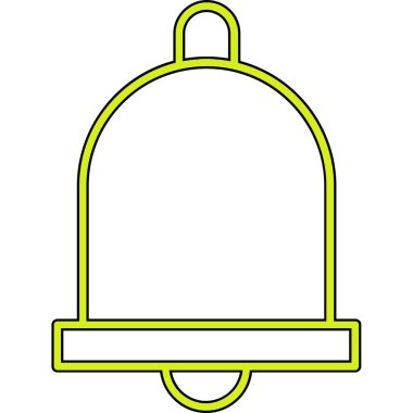 Çan ikonu. Web için çan vektör simgelerinin özet çizimi