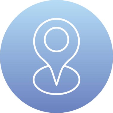 harita konumu simgesi ana hat biçiminde