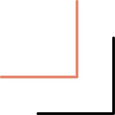 çizelge diyagramı simgesi dış hat biçiminde