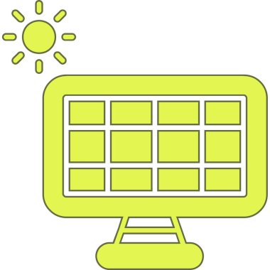 dizüstü bilgisayar simgesi, basit tasarım illüstrasyonu