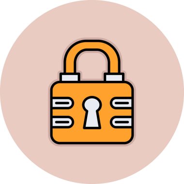 ikon vektör illüstrasyonunu kilitle