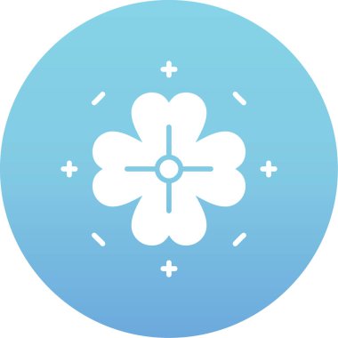 Moda tarzında izole edilmiş çiçek simgesi