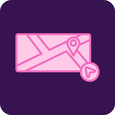 harita gezinme simgesi vektörü