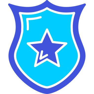 Kalkan. Web simgesi basit illüstrasyon