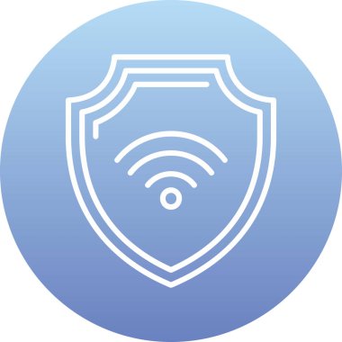 Wi-Fi simgesinin vektör illüstrasyonu