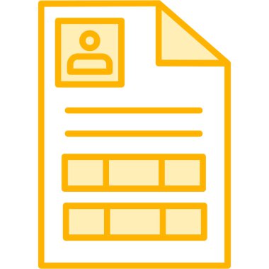 Belge. Web simgesi basit illüstrasyon