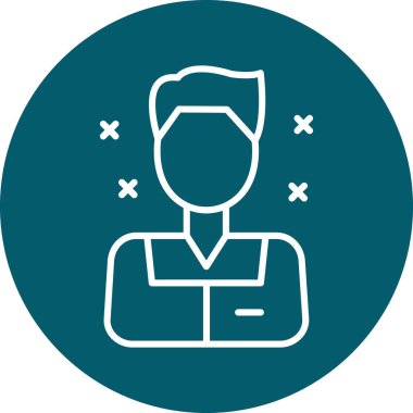 Avatar simgesi. Beyaz arkaplanda izole edilmiş web tasarımı için kişi simgesi