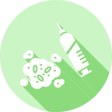 Daire dizaynındaki kişisel tıbbi simgenin çizimi