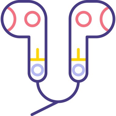 Modern kulaklıkların vektör çizimi