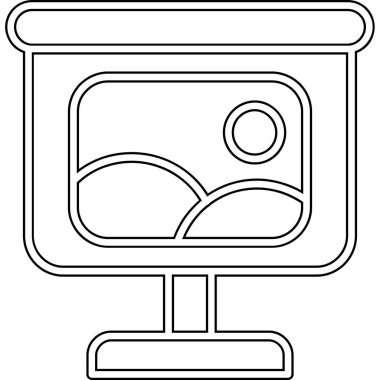 TV simgesi vektör illüstrasyon tasarımı arka planı
