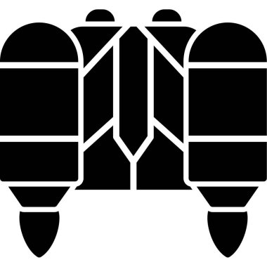 Siyah ve beyaz simgesinin vektör illüstrasyonu