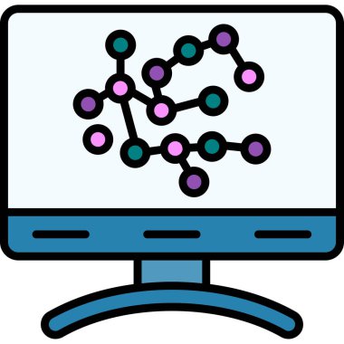 Bilgisayar. Web simgesi basit illüstrasyon