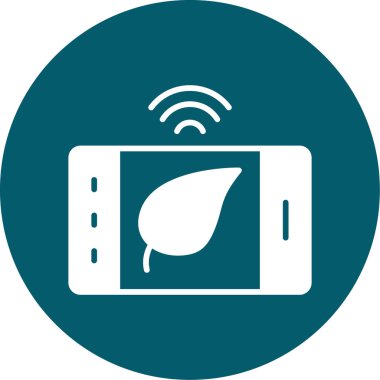 Yaprak ikonu vektör illüstrasyonu