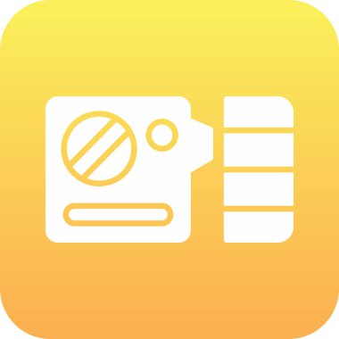 Kamera Simgesi Moda Biçiminde İzole Arkaplan