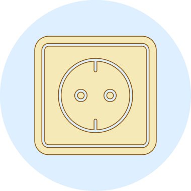 soket simge vektör çizim