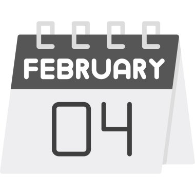 15 Şubat - Takvim simgesi. vektör tasarımı