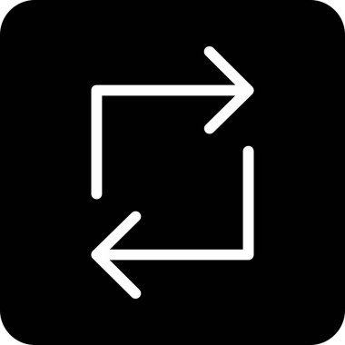 ok sağ yön simgesi ana hat biçiminde