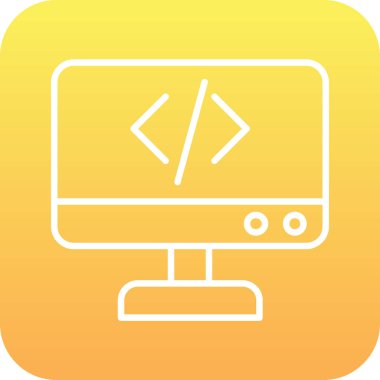 Bilgisayar simgesi. vektör illüstrasyonu