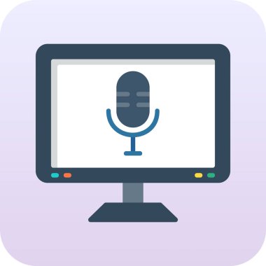 mikrofon web simgesi vektör tasarımı