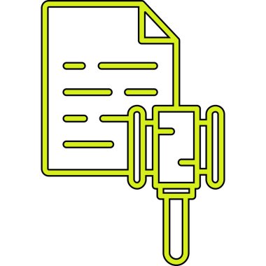 Belge. Web simgesi basit illüstrasyon