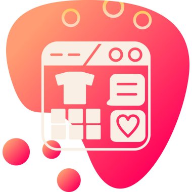 Beyaz arka planda izole edilmiş sevgililer günü ikonu olan beyaz kalp. Romantik sembol. Aşk. Tutku ve sevgililer günü. Kırmızı daire düğmesi. vektör illüstrasyonu.