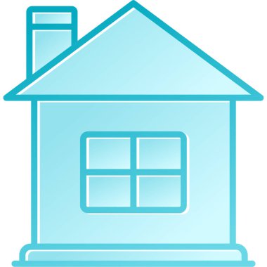 Ev ikonu. vektör illüstrasyonu